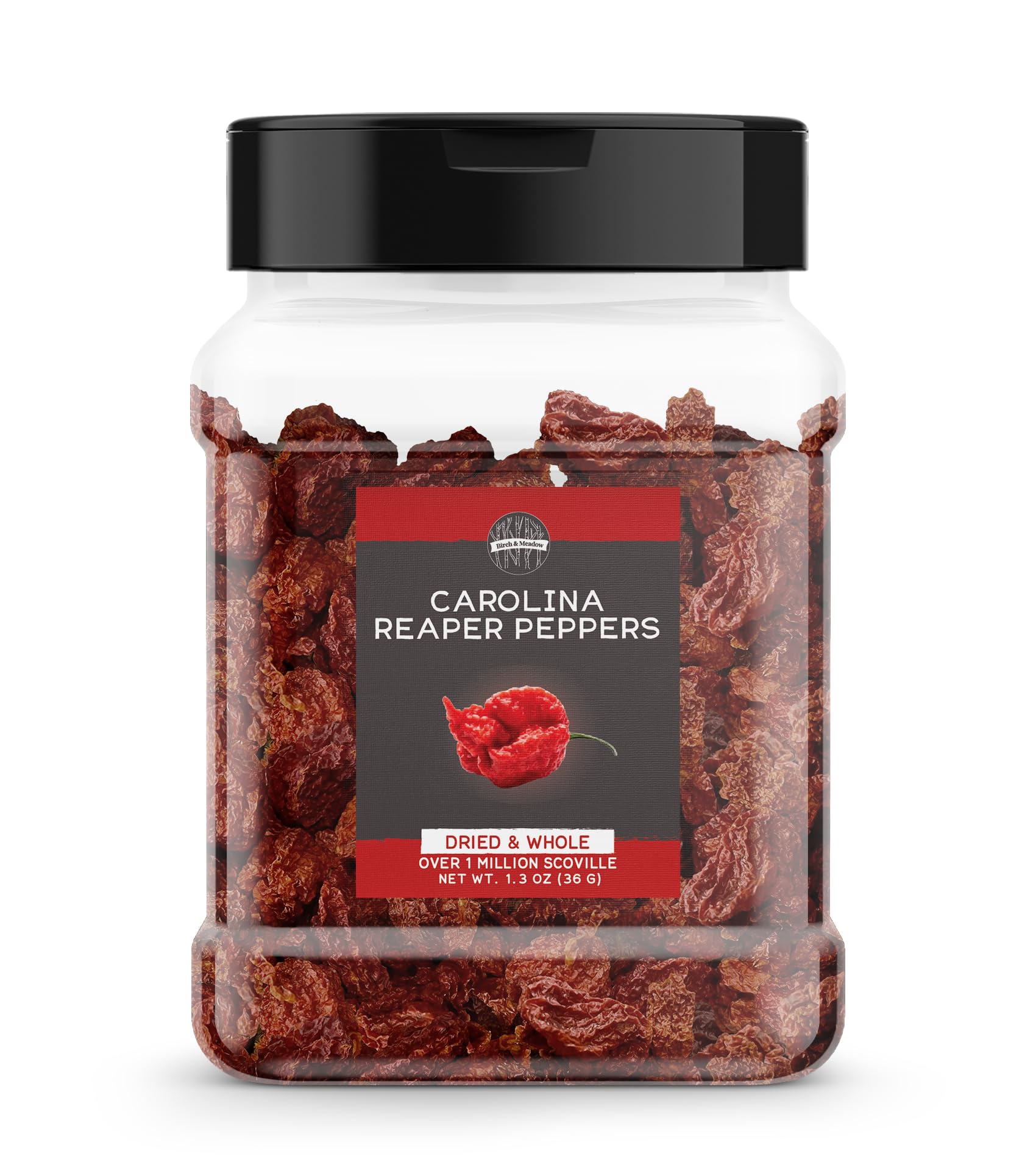 Birch & Meadow whole Carolina Reaper peppers in package for pantry spice