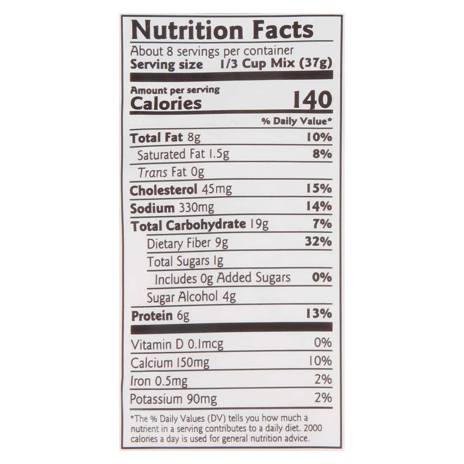 Birch Benders kosher certification label on packaging.