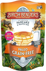 Birch Benders Paleo Pancake & Waffle Mix 12 oz bag ready for quick gluten-free breakfasts.