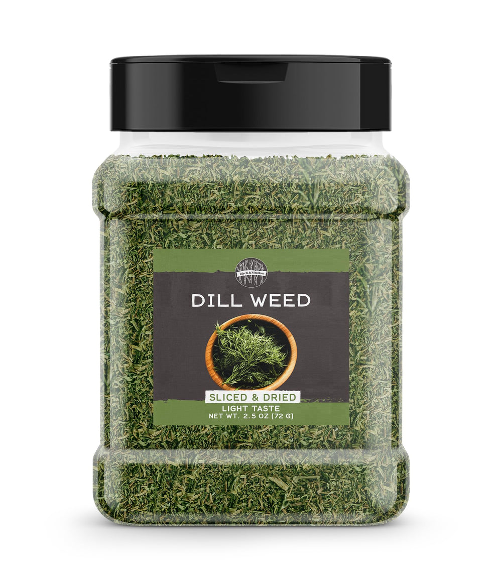 Birch & Meadow dill weed in a resealable container for easy storage and aroma.