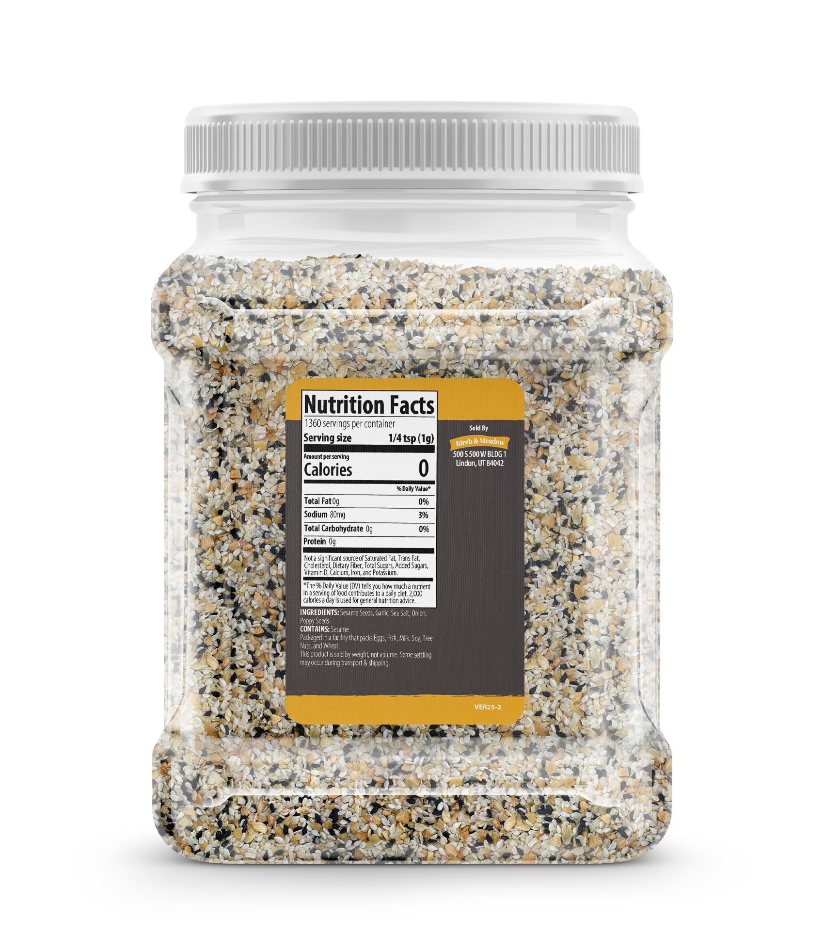 Birch & Meadow Everything Bagel Seasoning showing its crunchy texture for appetizers