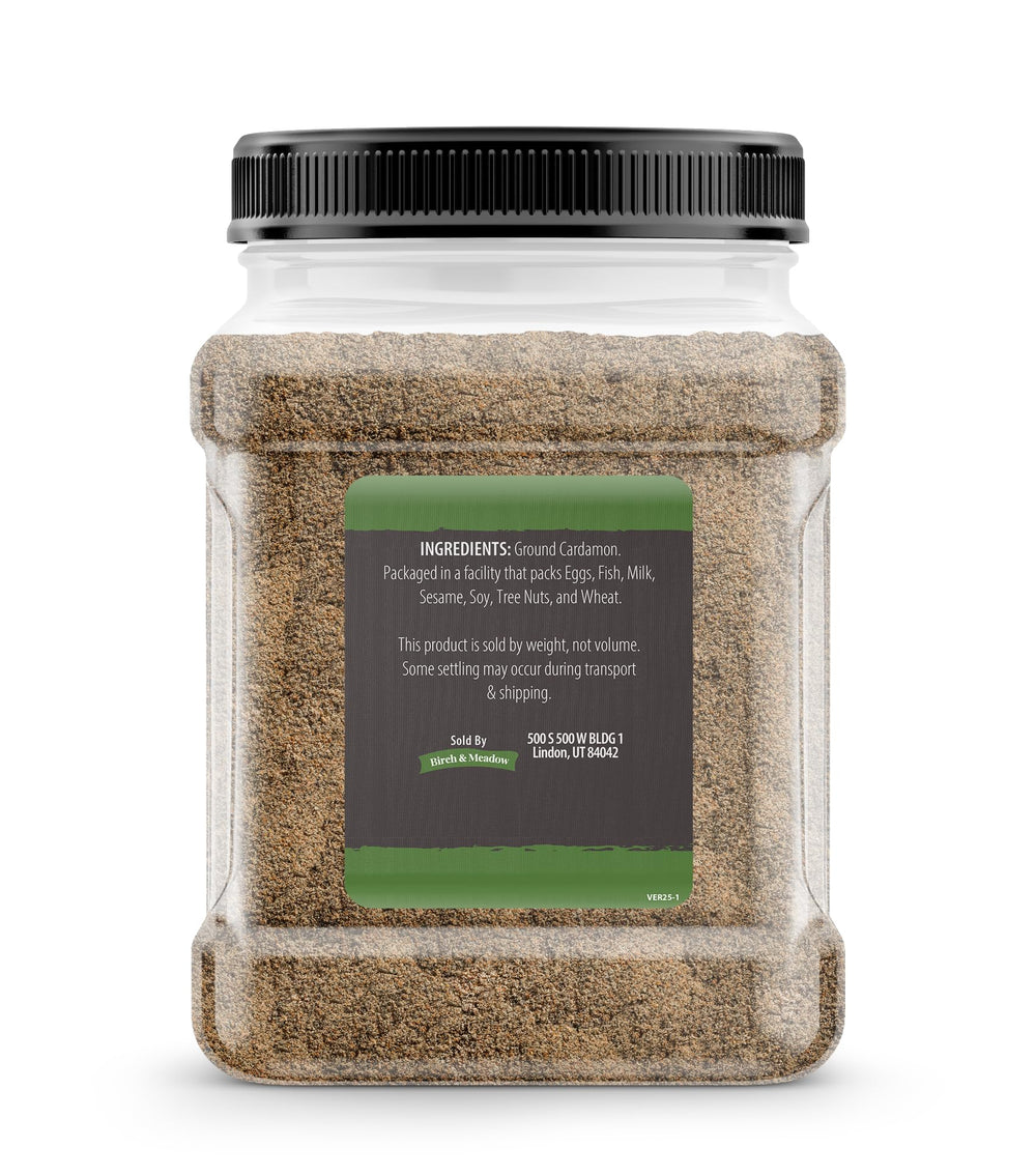 Birch & Meadow ground cardamom sprinkled over tea for warming flavor.