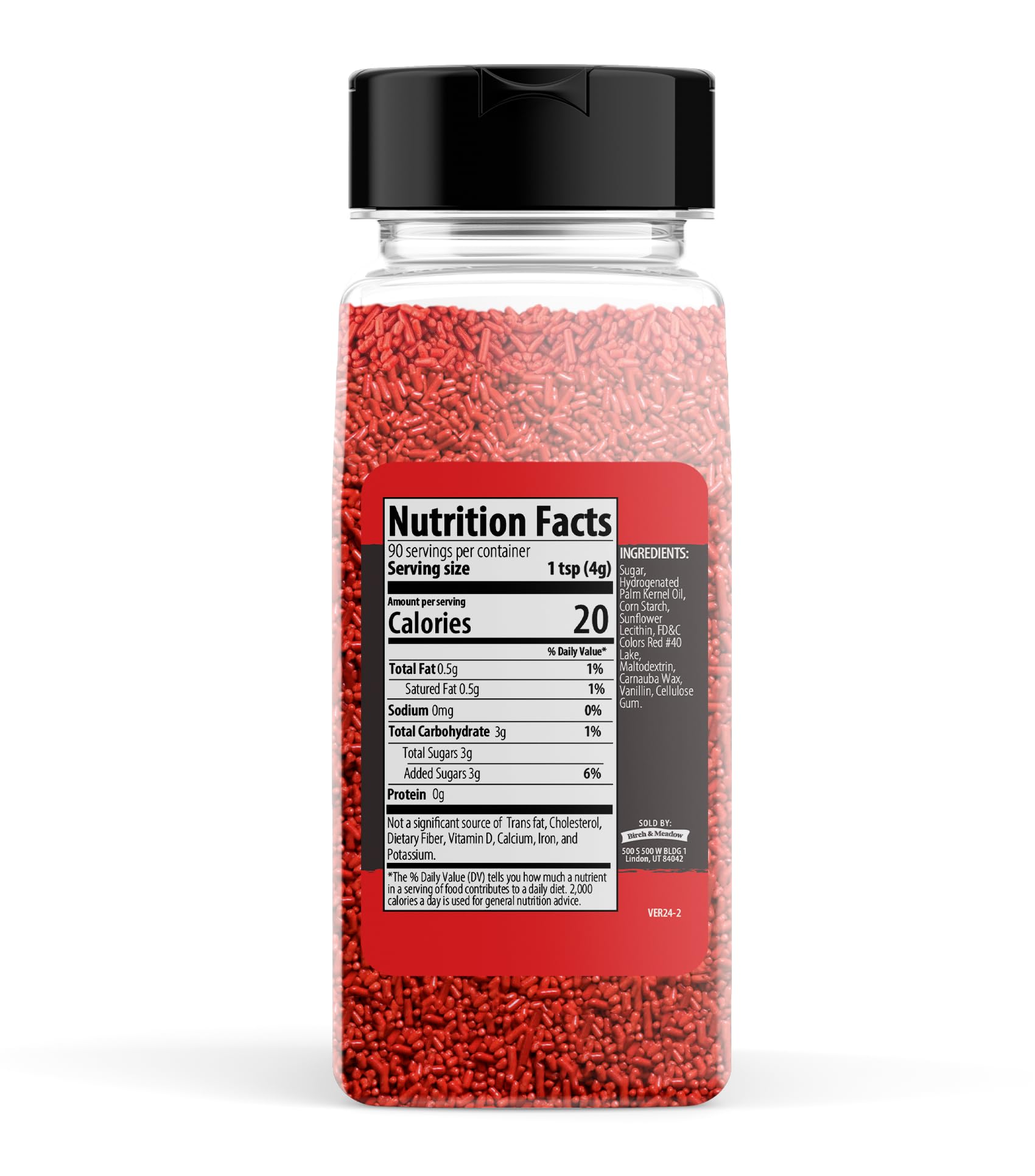 Birch & Meadow Red Sprinkles add color to cookies and frosting.