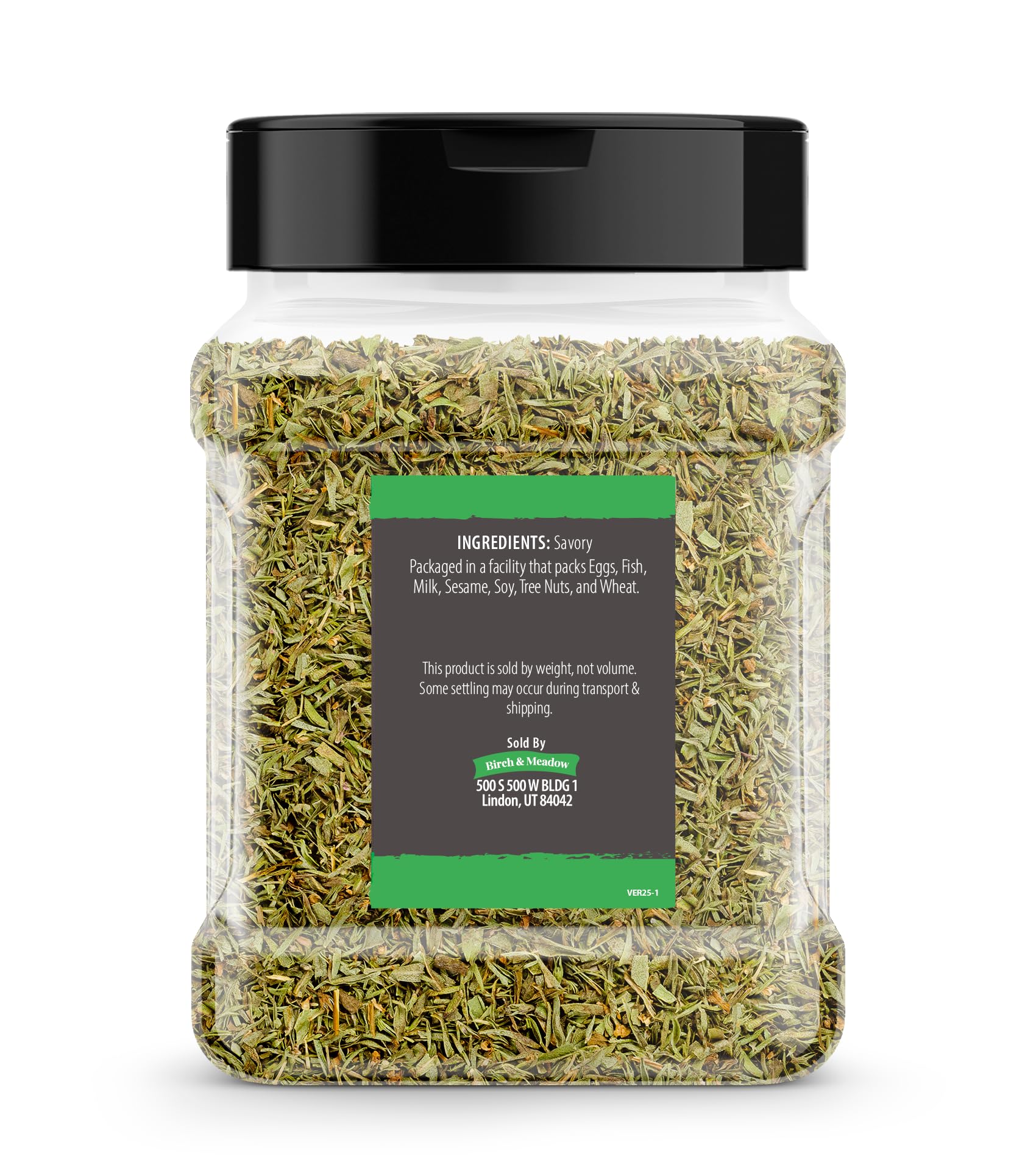Birch & Meadow Savory Cut & Sifted on a spoon ready for stuffing or seasoning