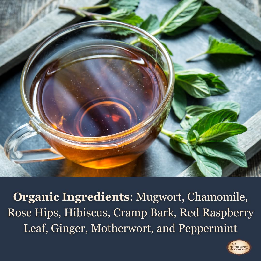 Birth Song Botanicals Moon Cycle Tea chamomile flowers aroma for relaxation