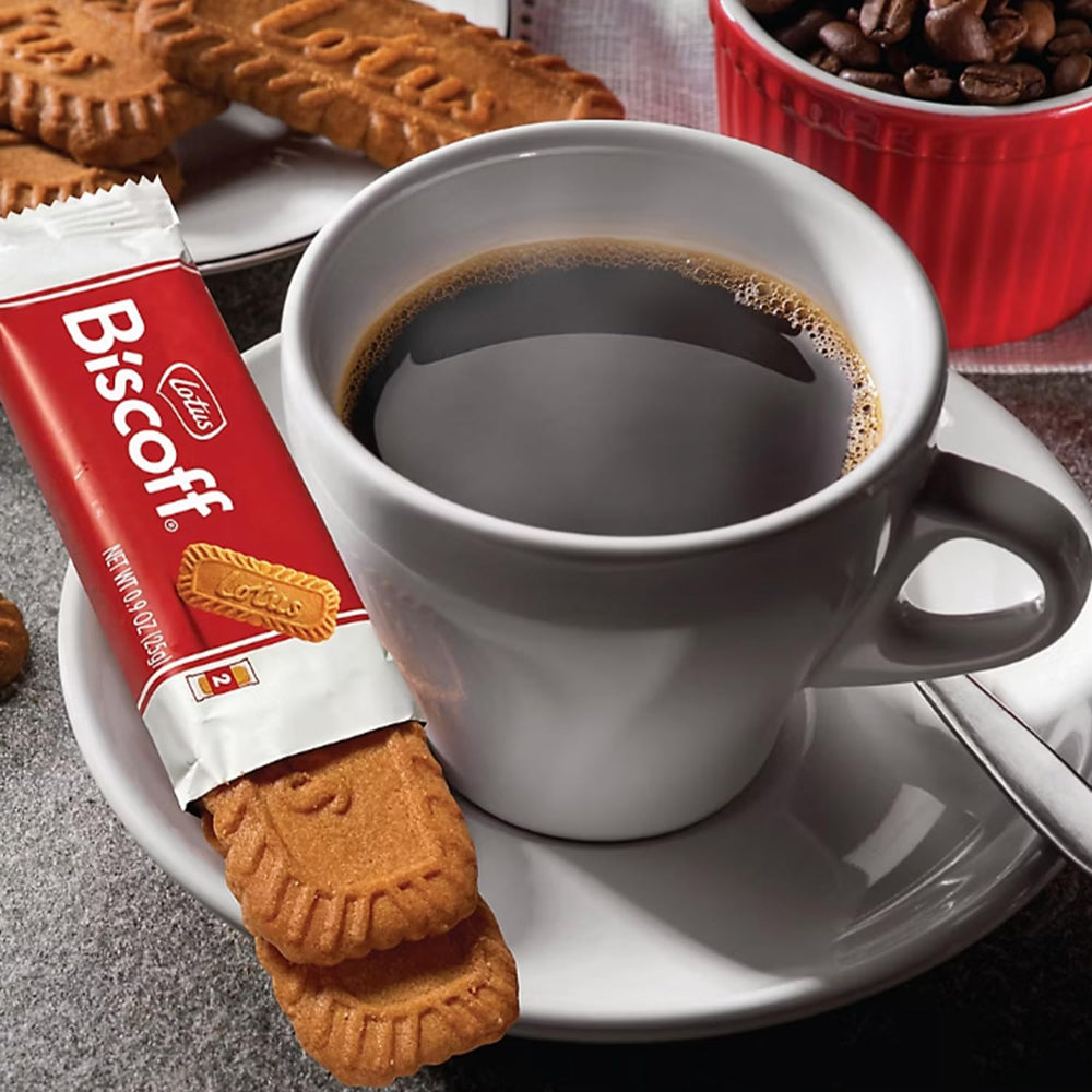 Biscof Belgian shortbread 32-pack, easy to portion and share.