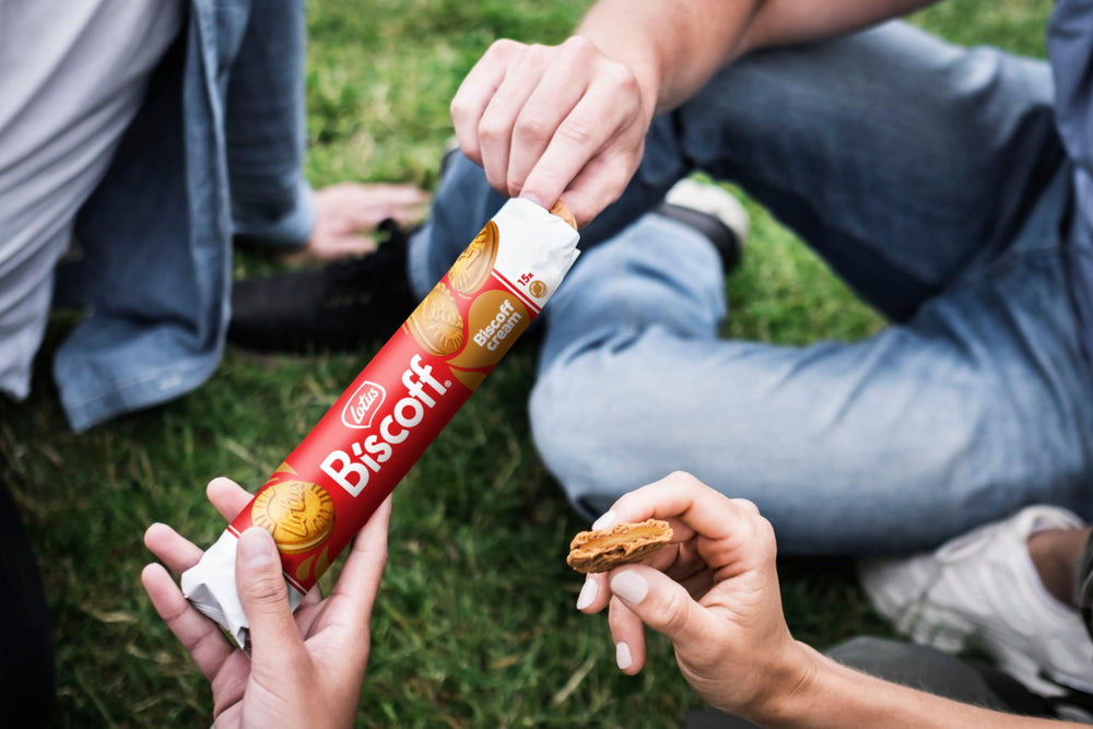 Biscoff cookies with a coffee, a quick snack idea
