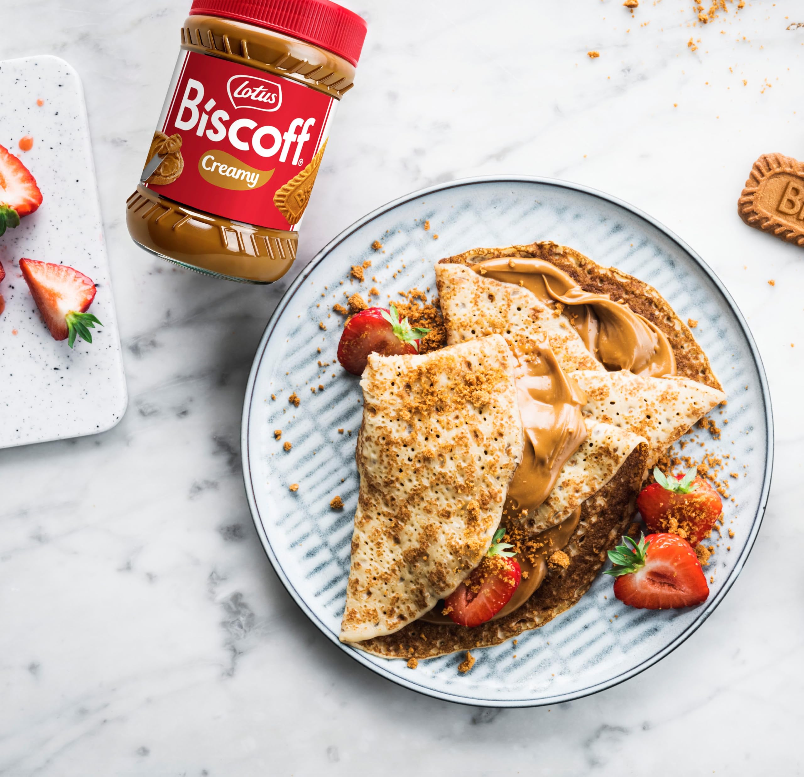 Creamy Lotus Biscoff Cookie Butter from original cookies, vegan and non-GMO