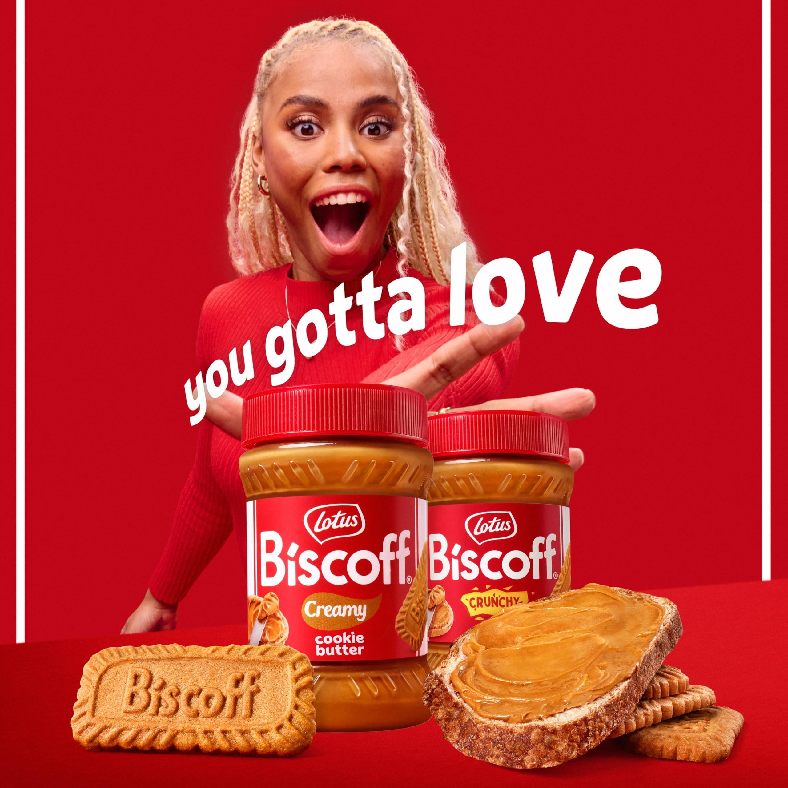 Spoonful of Biscoff creamy cookie butter for dipping