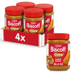 Biscoff Cookie Butter Spread jar close-up, creamy texture for versatile serving.