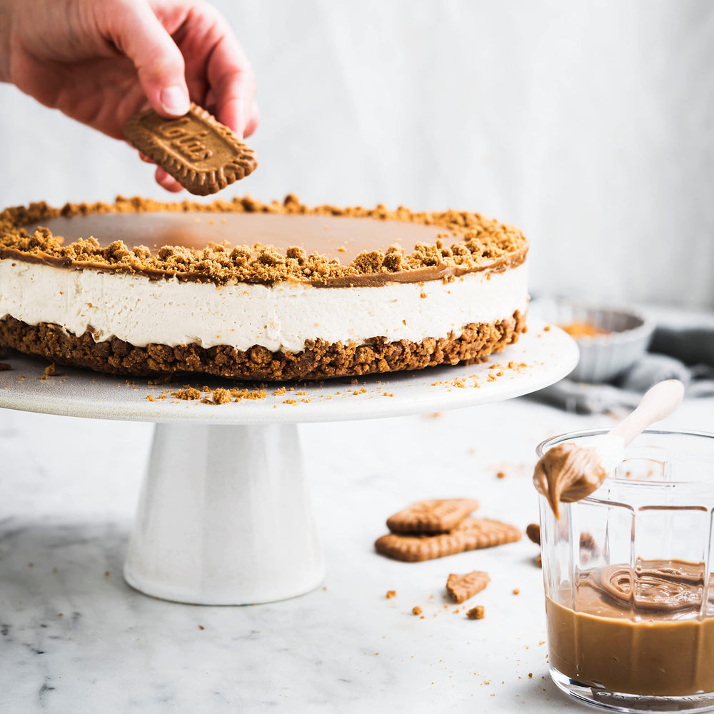 Biscoff Crumble label highlights vegan and non-GMO ingredients
