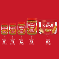 Close-up of cookie chunks in Biscoff spread ideal for desserts