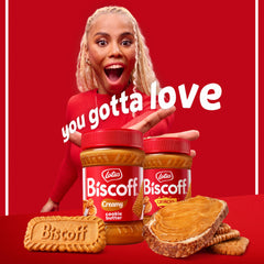Biscoff Cookie Butter Spread on toast, quick breakfast favorite.