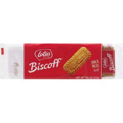 Biscoff two-pack cookies packaging for convenient travel snack
