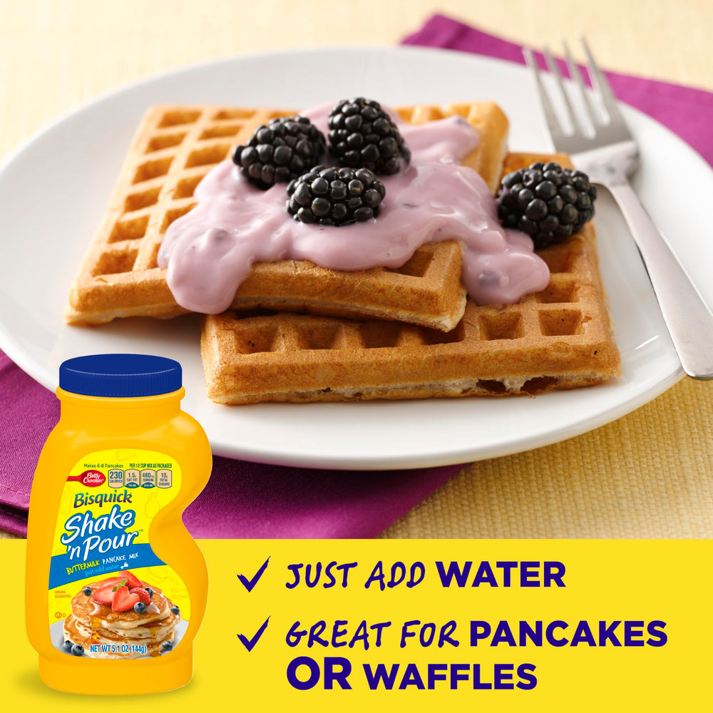 Bisquick mini pancakes on plate for kids