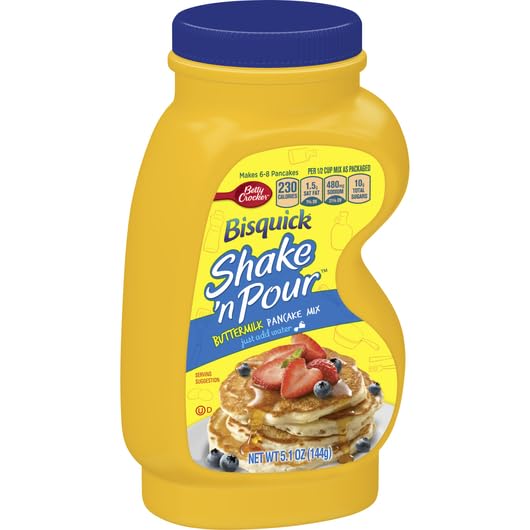 Bisquick pack of six mix-tubs for busy mornings.