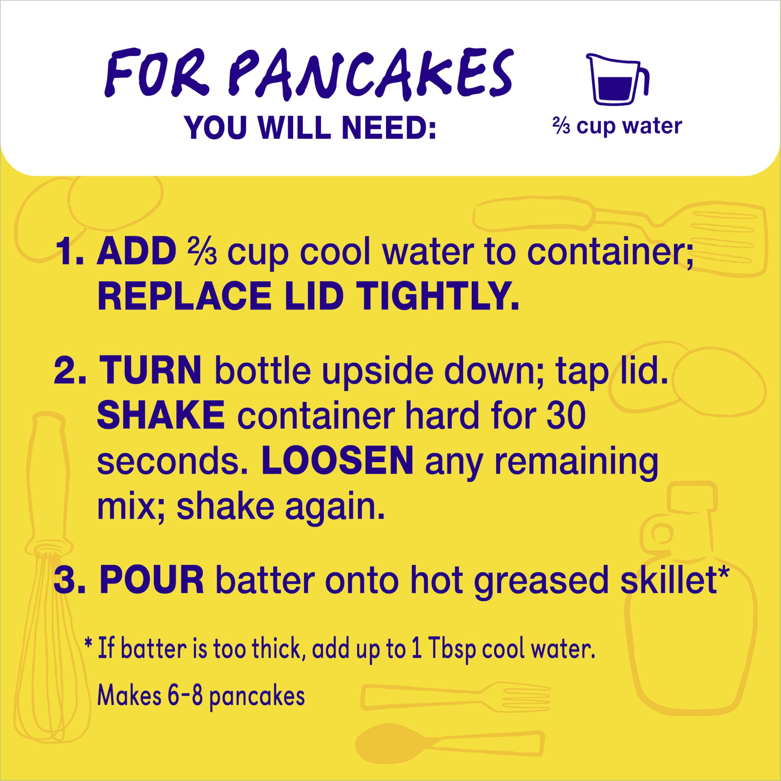 Bisquick pancakes with syrup and butter