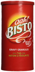 Bisto Beef Gravy Granules 450g tub pour for quick, rich beef gravy at family dinners.