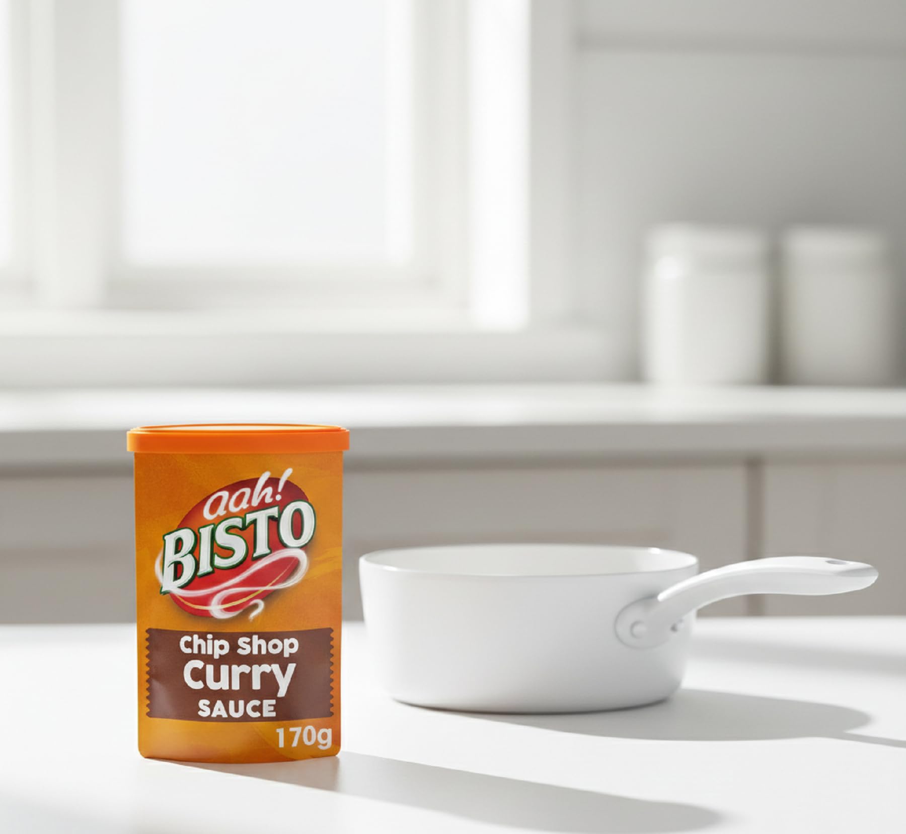 Bisto Chip Shop Curry Sauce with rice for a speedy, savory bowl