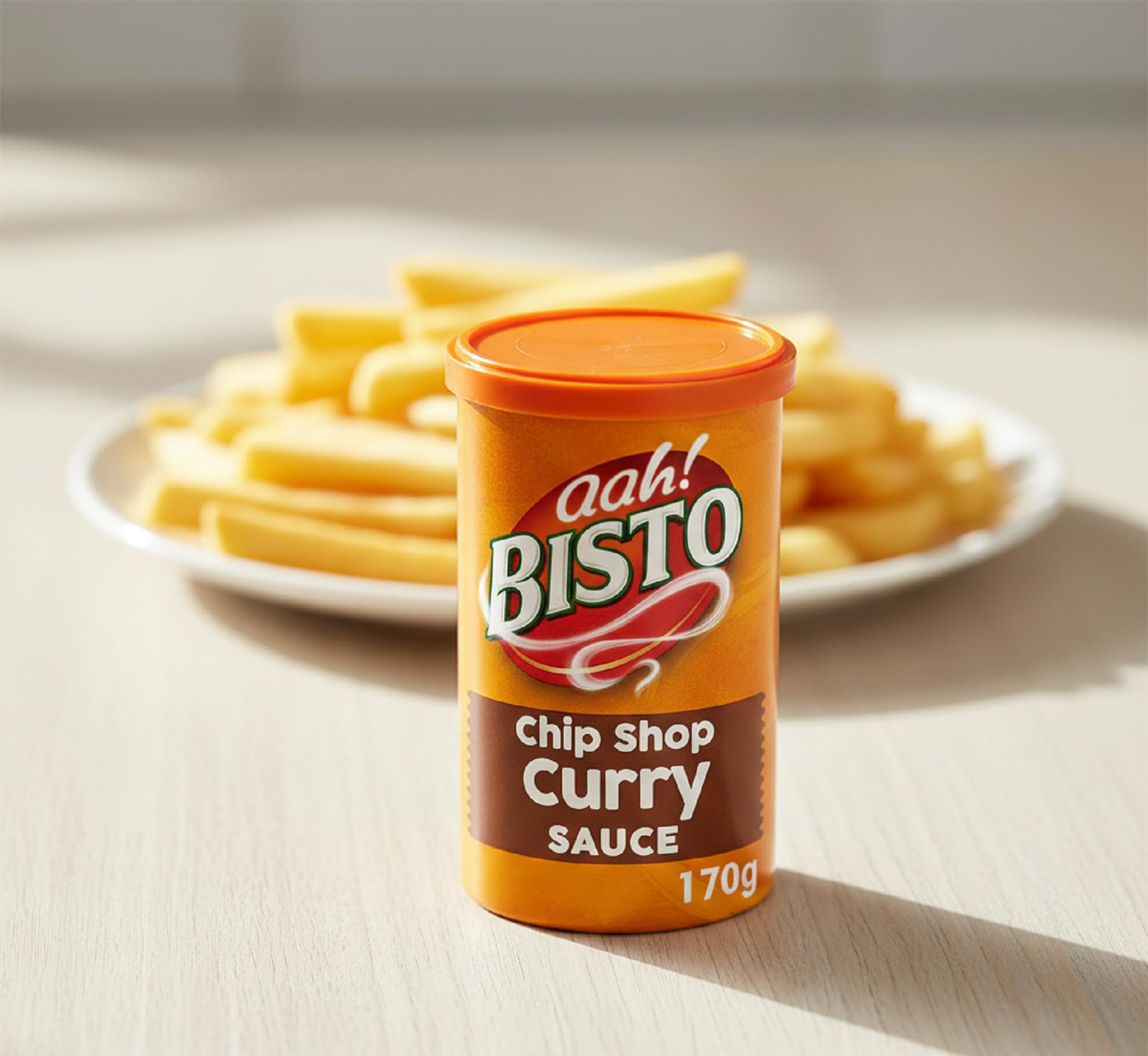Bisto Chip Shop Curry Sauce with sausages for a quick, flavorful meal