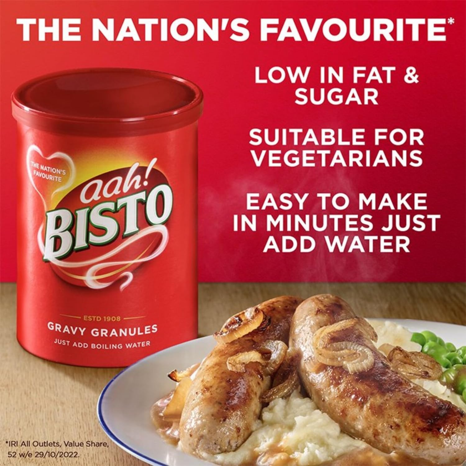 Bisto Gravy Granules ready for casseroles and festive dinners