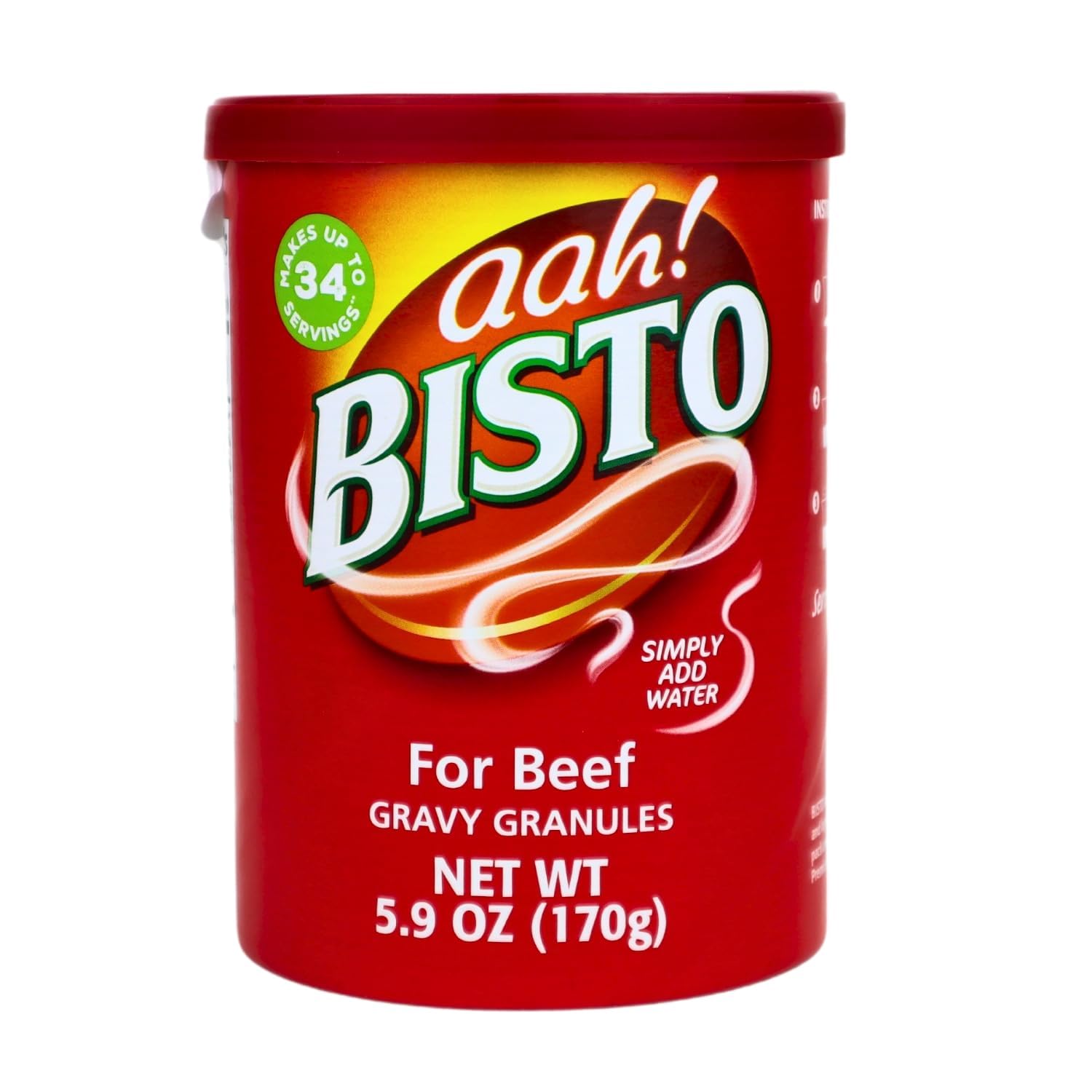 Bisto Gravy Granules 170g front pack showing rich beef flavor for roasts