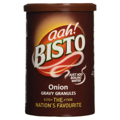 Bisto onion gravy granules pack for quick, reliable gravy