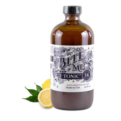 Bite Me Tonic bottle with apple cider vinegar, ideal for daily refreshment