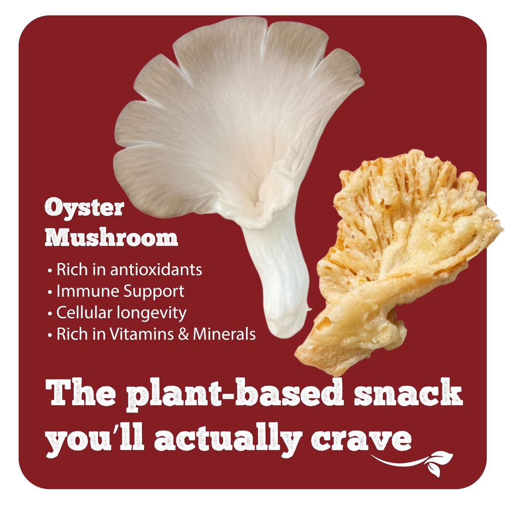Bitetuoso Tempura Mushroom Chips individually wrapped portions keep freshness on the go