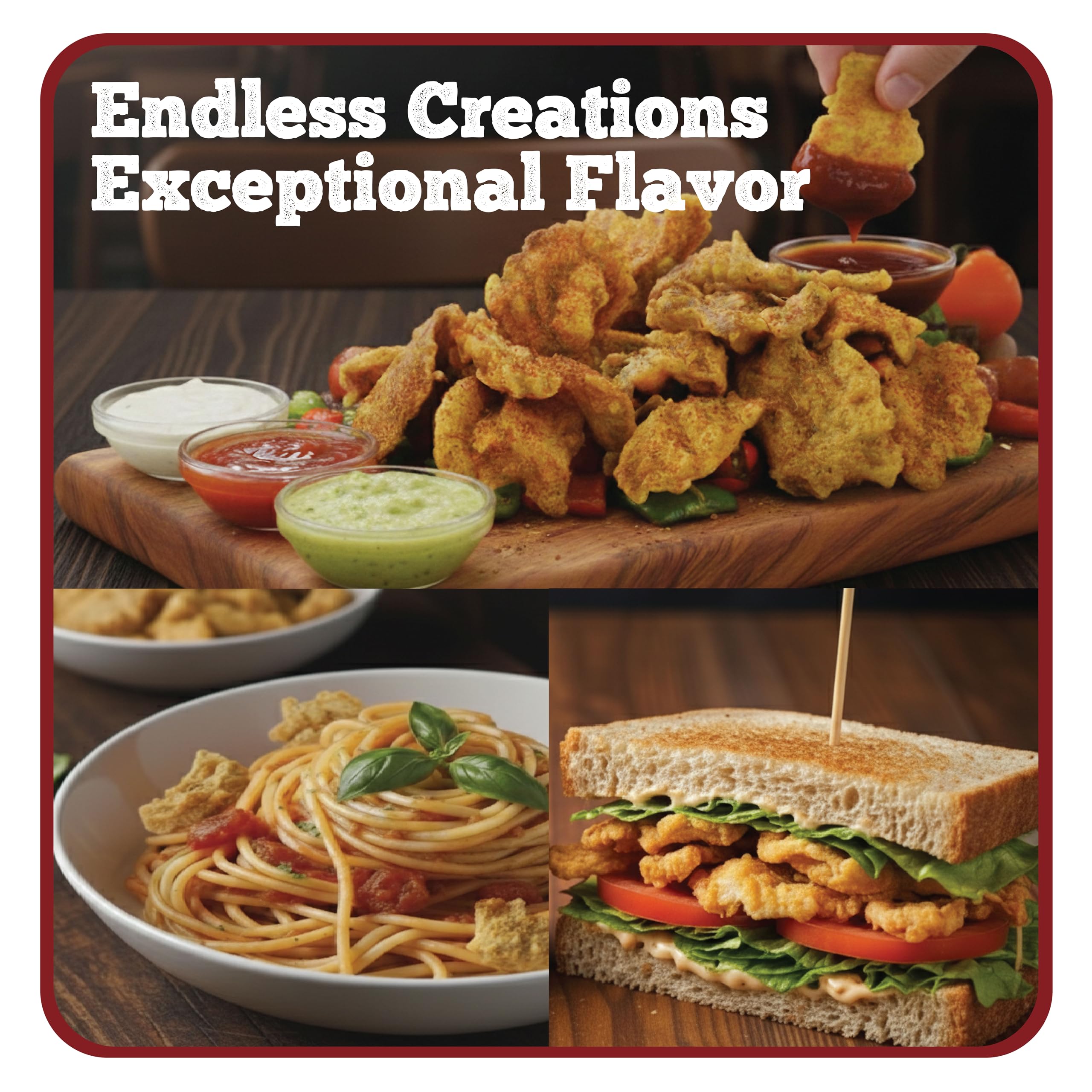 Bitetuoso Tempura Oyster Mushrooms Plant-Based Cheddar bag, creamy dairy-free crunch.