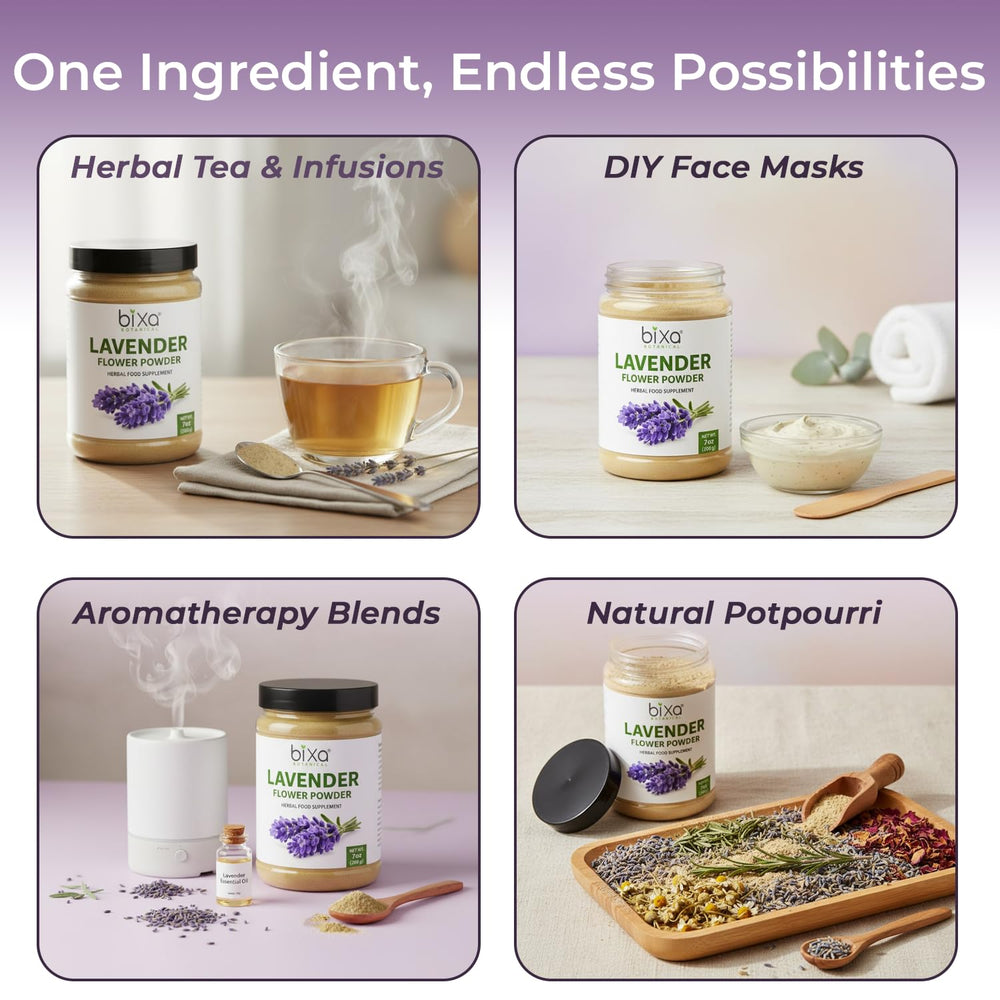 Coffee or latte with lavender powder by bixa BOTANICAL for subtle aroma