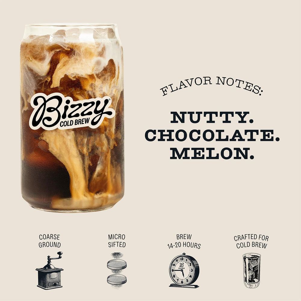 Bizzy 100% Arabica Central and South American beans for specialty grade.