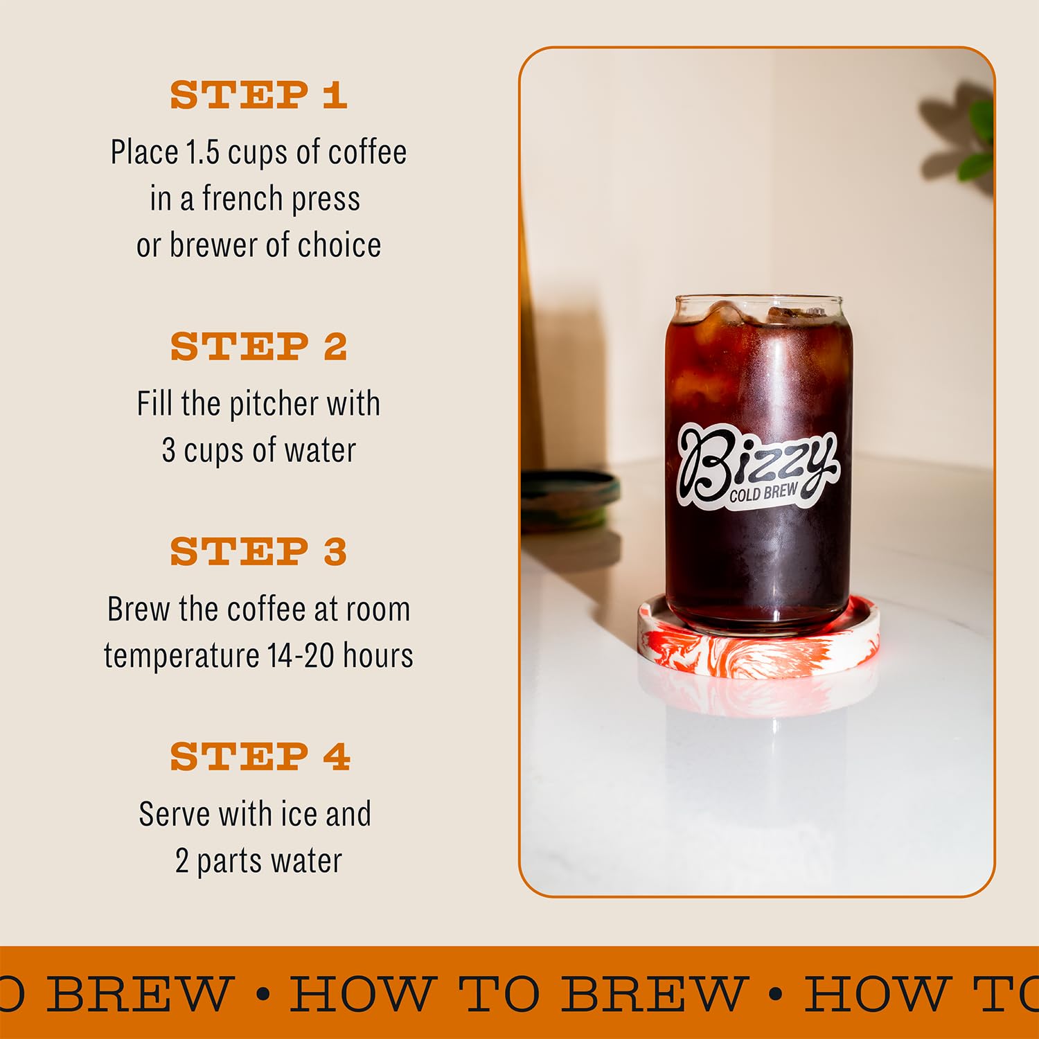 Bizzy aroma-filled cup steaming gently for a comforting morning ritual.