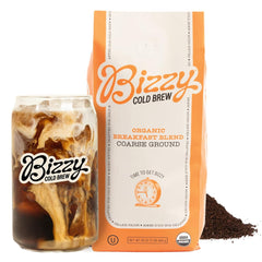 Bizzy Cold Brew coarse-ground bag for easy at-home infusion with rich flavor.