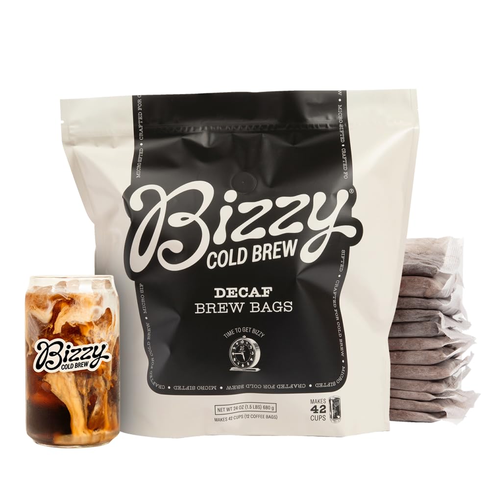 Bizzy Cold Brew coarse-ground brew bags for easy DIY cold brew.