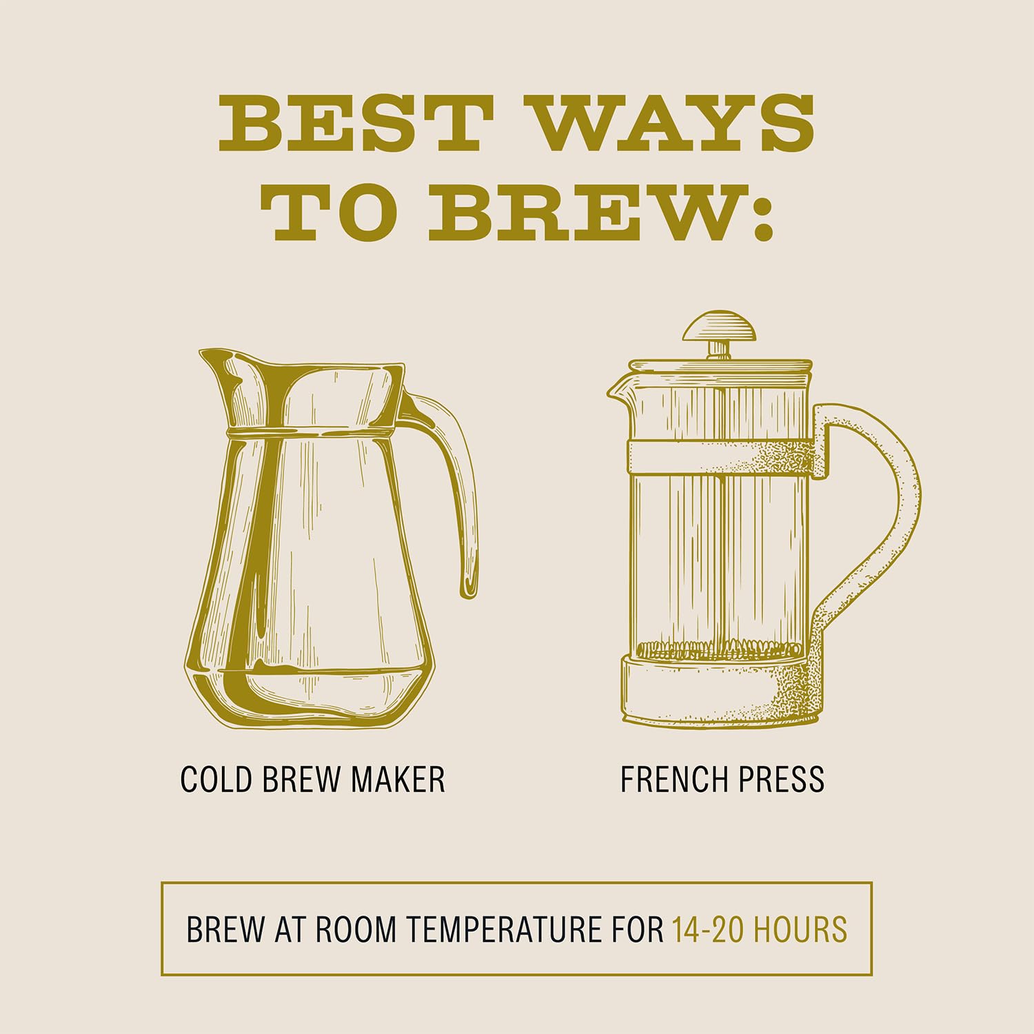 Bizzy Organic Cold Brew 100-percent Arabica origin for premium flavor.