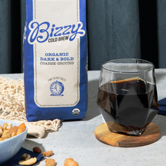 Bizzy Organic Cold Brew brew-your-way setup for personalized strength