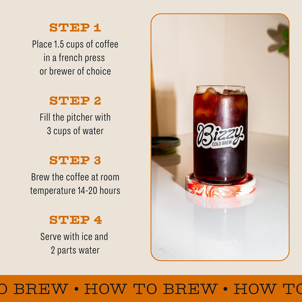 Busy mornings eased with Bizzy Organic Cold Brew setup.