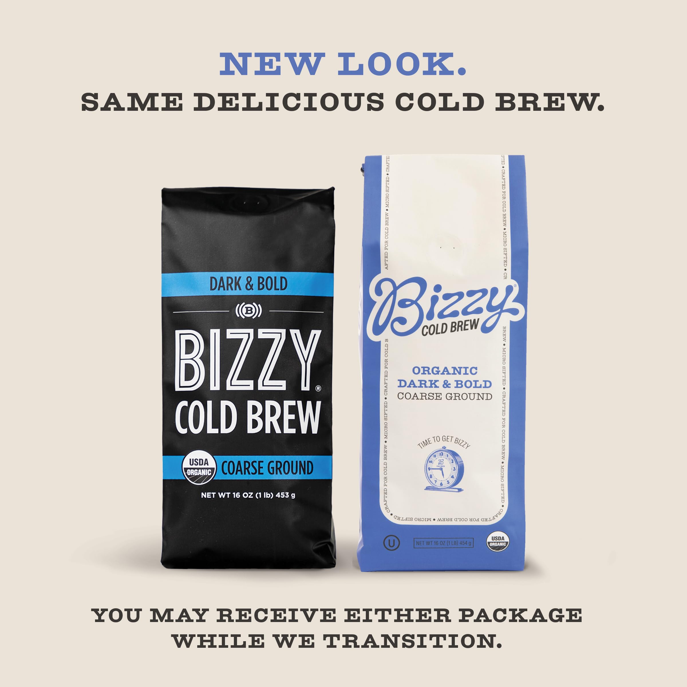 Bizzy Organic Cold Brew micro-sifted grounds delivering clean flavor