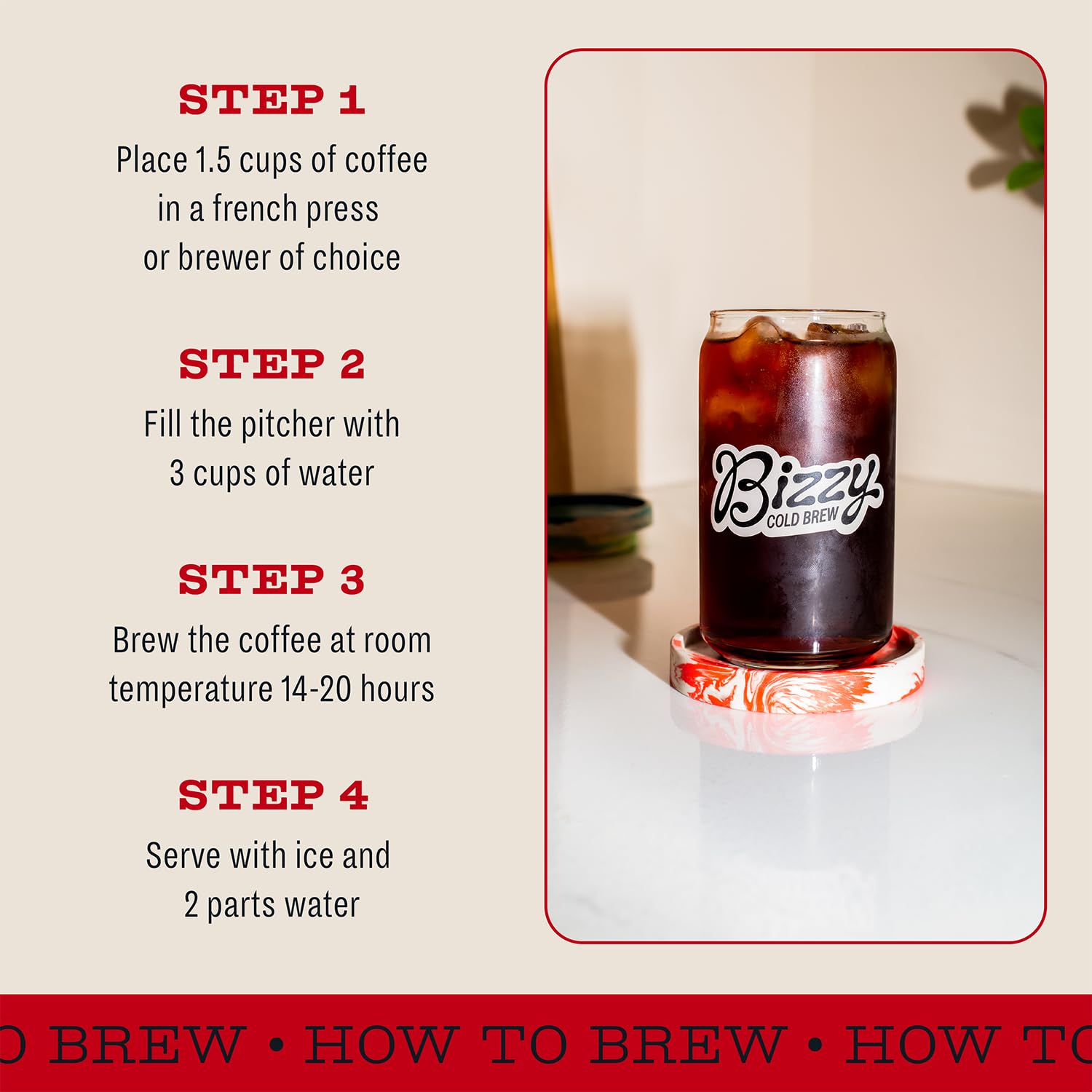 Bizzy Organic Cold Brew is USDA Organic and Kosher certified.