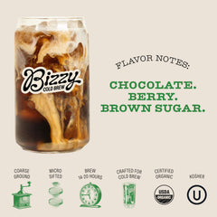 Bizzy Organic Kosher-certified label signals quality and clean sourcing