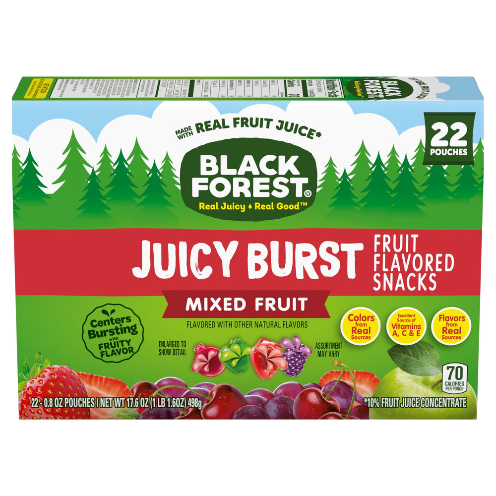 Black Forest 22 pouch box packaging for sharing and portability