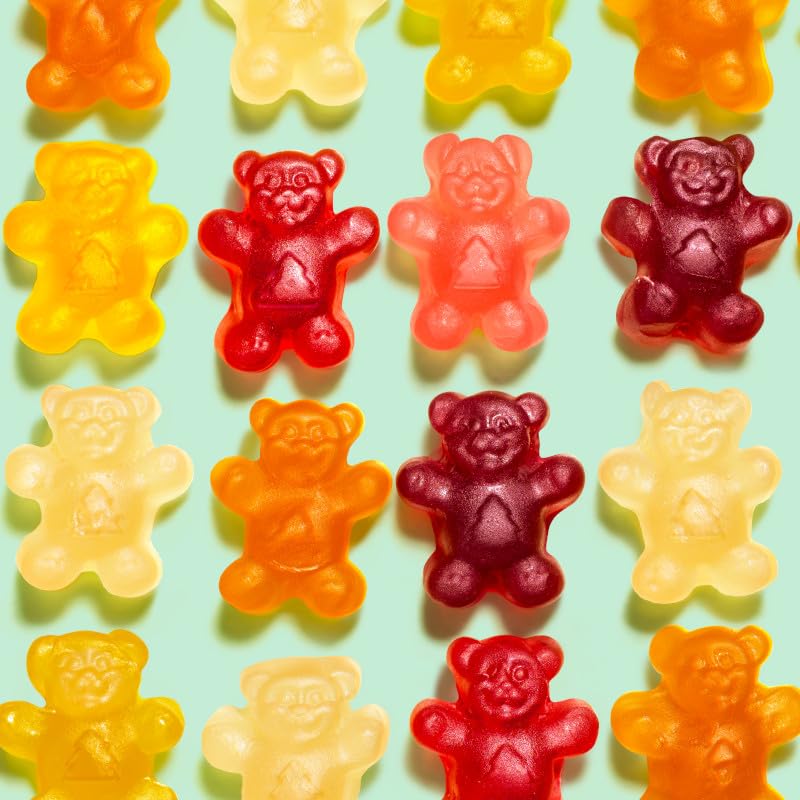4-ounce pouch of Black Forest gummies, snack-ready.