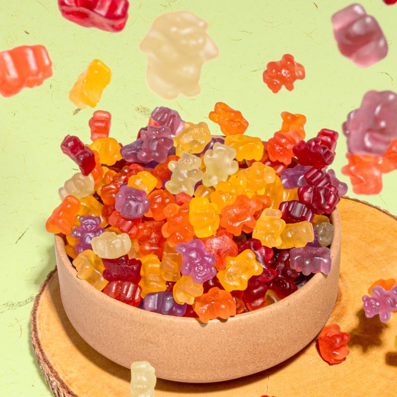 Gluten-free gummy bears suitable for gluten-sensitive diets.