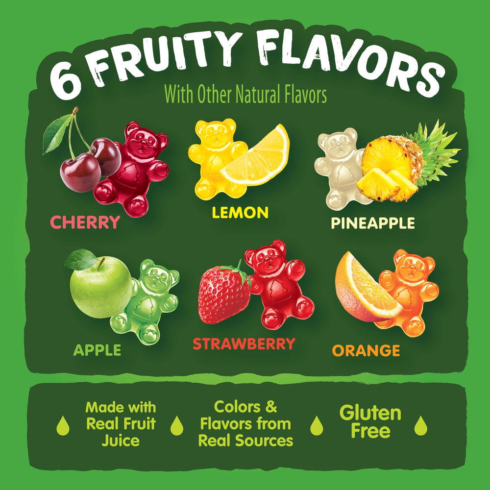 Black Forest Gummy Bears orange flavor; bright, zingy taste.