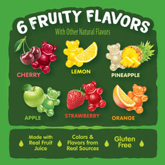Black Forest Gummy Bears colors and flavors from real sources for natural-looking candy