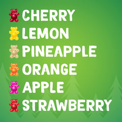 Gummy bears made with real fruit juice, gluten free.