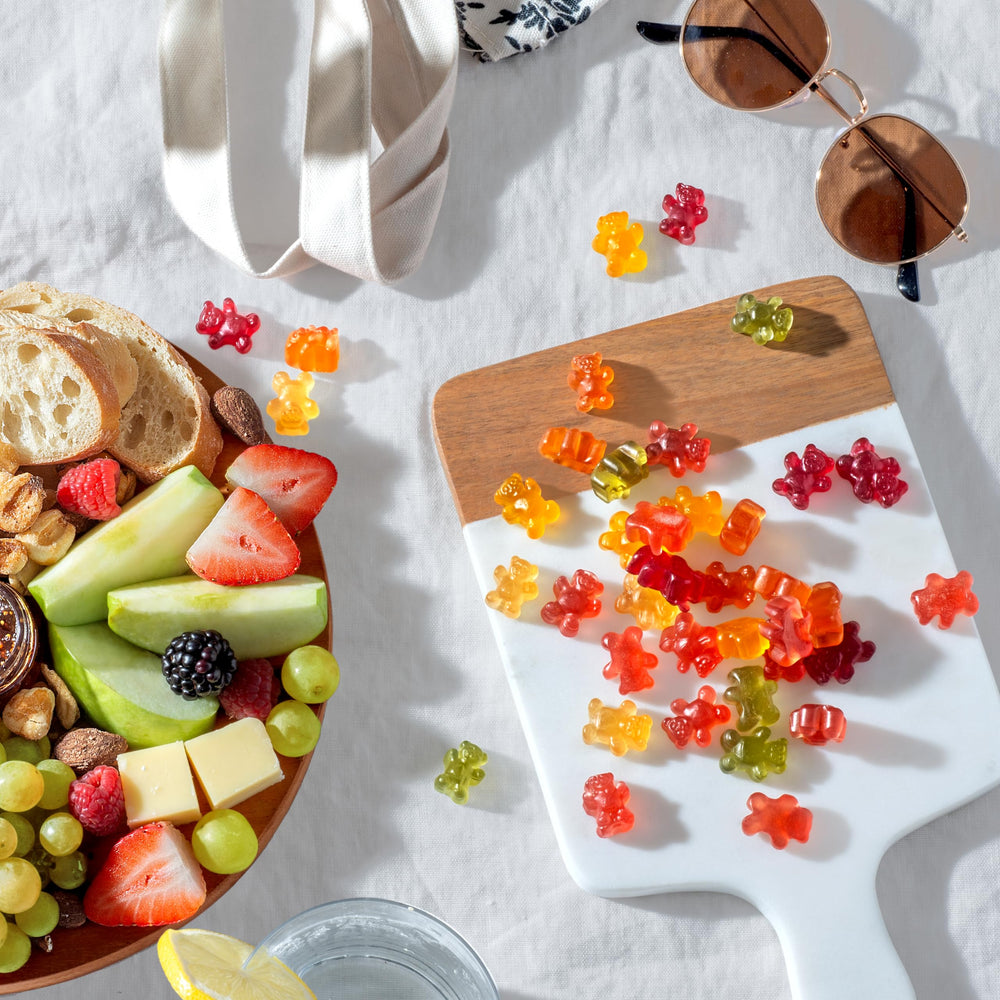Black Forest Gummy Bears strawberry flavor mix, colorful bites ideal for sharing.