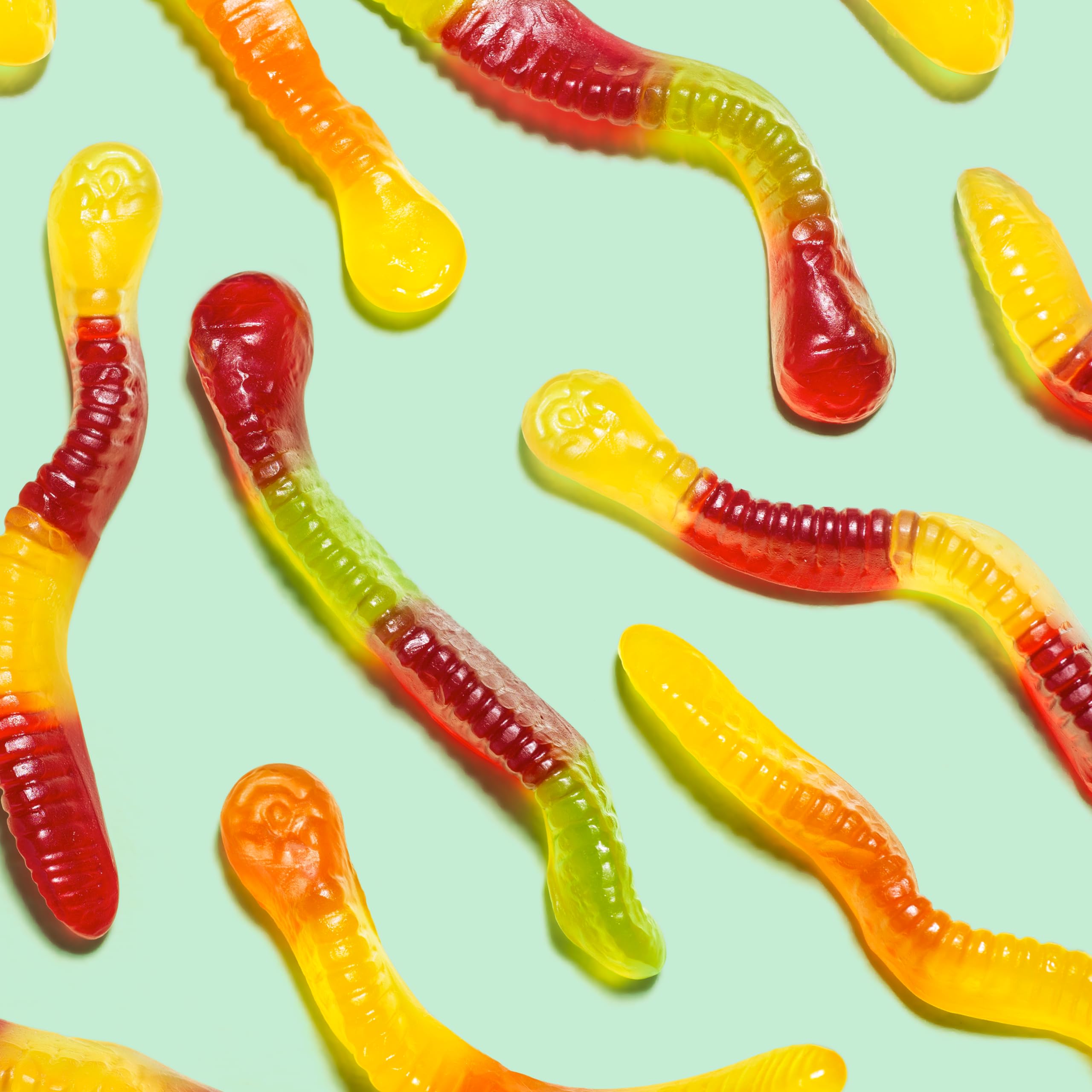 Black Forest Gummy Worms pantry packaging designed for easy grab