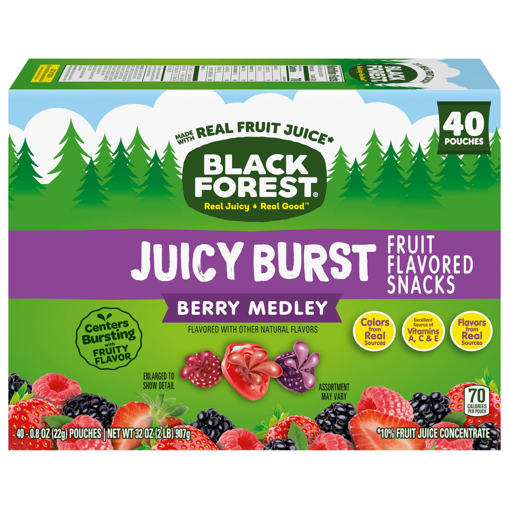 On-the-go snack option from Black Forest Juicy Burst Berry Medley